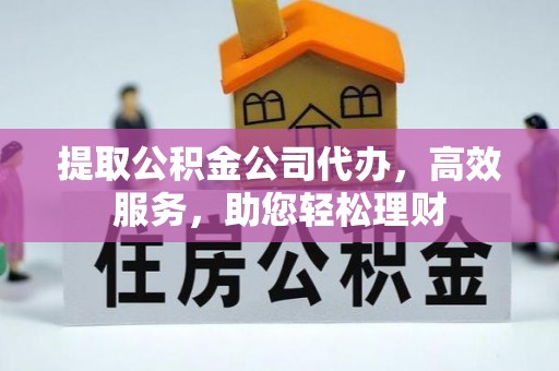 炎陵提取公积金公司代办，高效服务，助您轻松理财